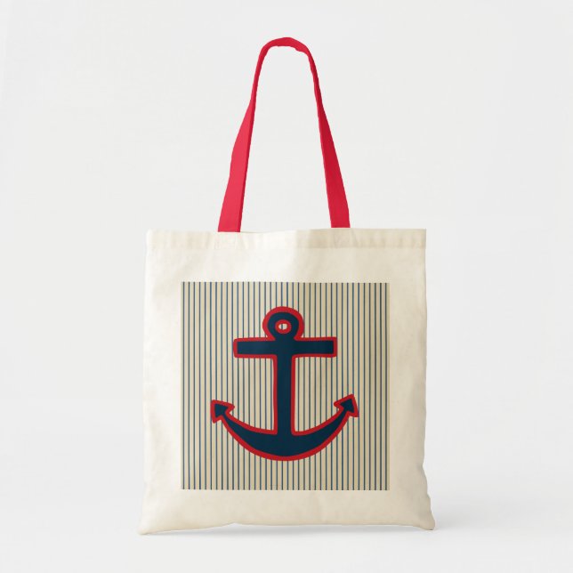 Bolsa De Tote De Anchor Náutico (Frente)