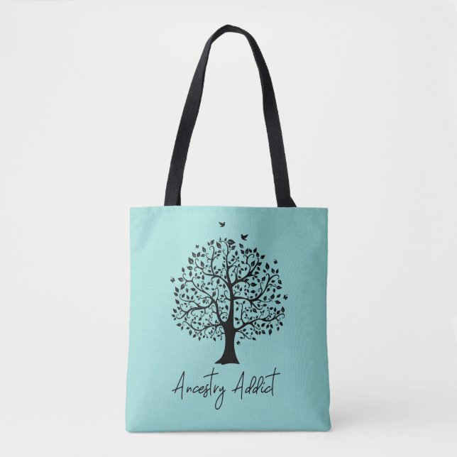 Bolsa De Tote De Árbol De Familia De Adictos Ancen (Anverso)