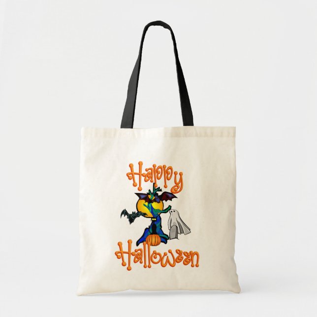 Bolsa De Tote De Árbol De Halloween (Frente)