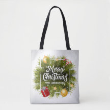 Bolsa De Tote De Árbol De Navidad Elegante Persona