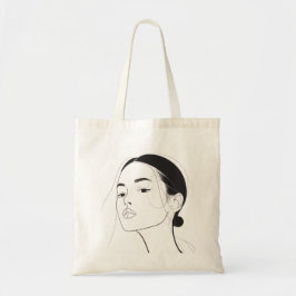 Bolsa de Tote de Arte de Línea minimalista - Estil