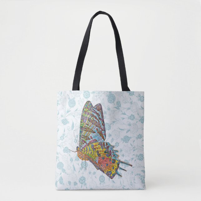 Bolsa de Tote de Arte de Mariposa Voladora de Esti (Anverso)