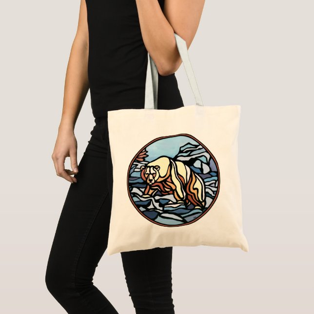 Bolsa de Tote de arte de oso polar Bolsa de compra (Anverso (producto))