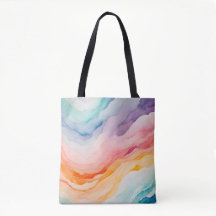 Bolsa de Tote de Arte Humo Colorido