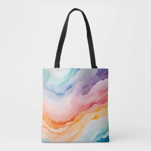 Bolsa de Tote de Arte Humo Colorido