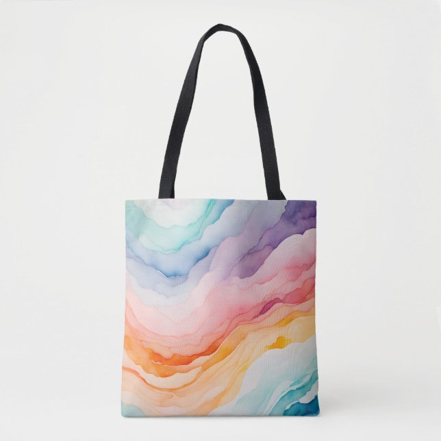 Bolsa de Tote de Arte Humo Colorido (Anverso)