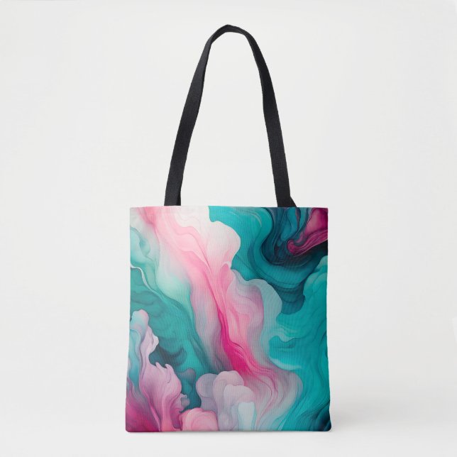 Bolsa de Tote de Arte Humo Colorido (Anverso)