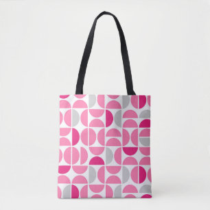 Bolsa De Tote De Azulejos Rosados De Medio Siglo