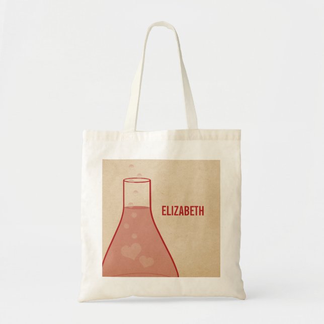 Bolsa De Tote De Beaker Whimsical, Rojo (Frente)
