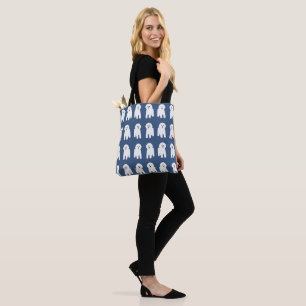 Bolsa de Tote de Bichon Frise Allover