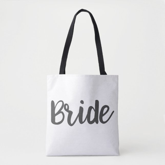 Bolsa De Tote De Boda Personalizada Monograma De N (Anverso)