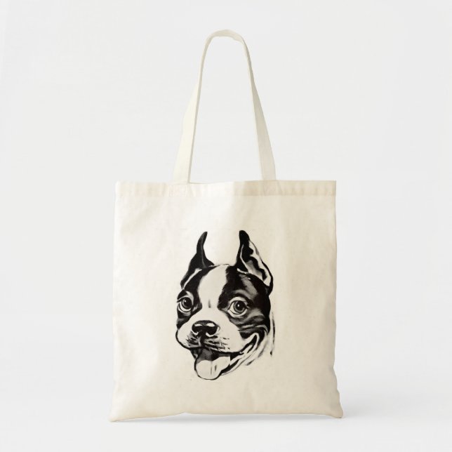 Bolsa de Tote de Boston Terrier (Frente)