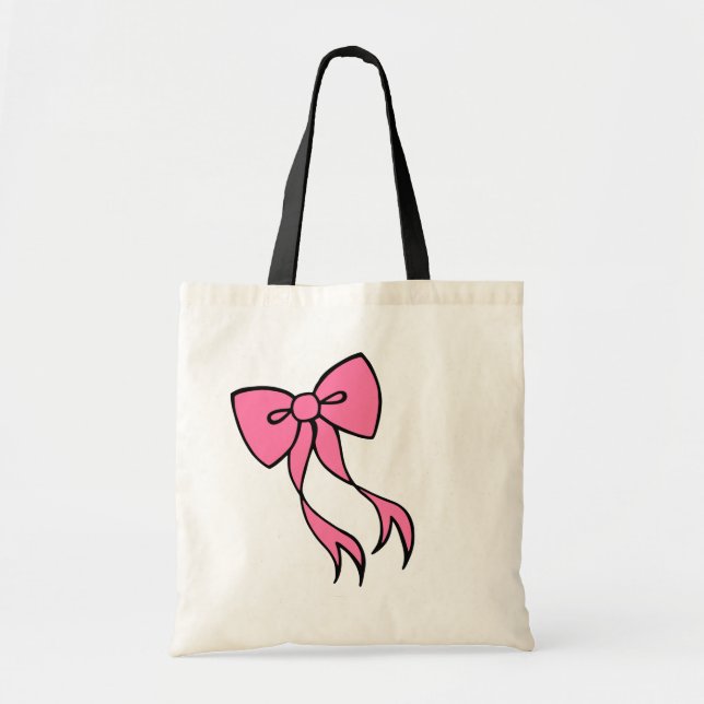 Bolsa De Tote De Bow Rosa (Frente)