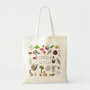 Bolsa de Tote de Bruja Verde