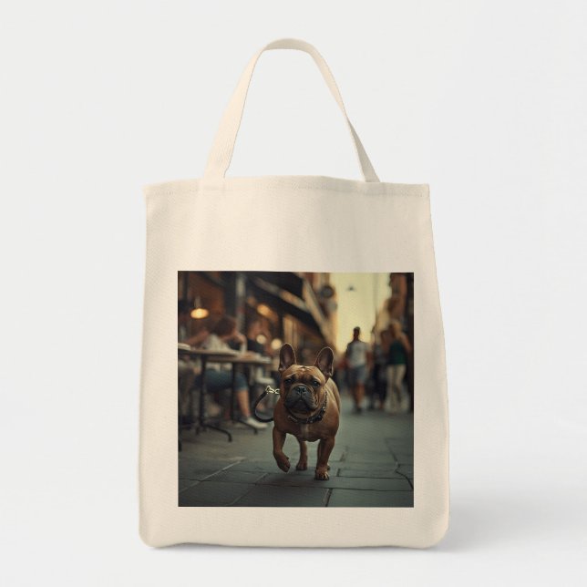 Bolsa de Tote de Bulldog Elegante (Frente)