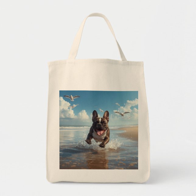 Bolsa de Tote de Bulldog Elegante (Frente)