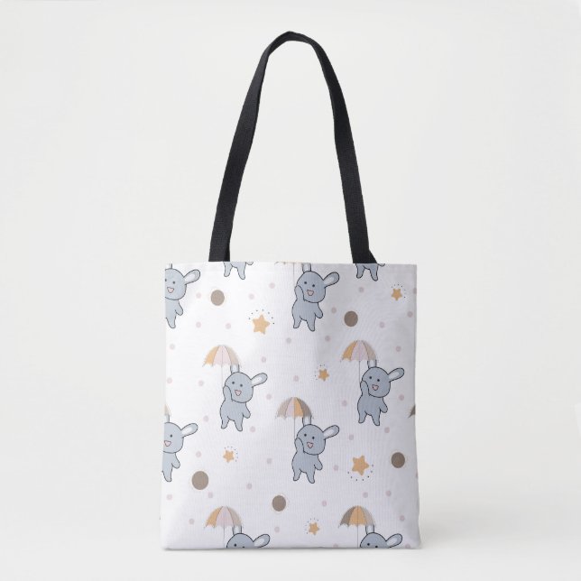 Bolsa De Tote De Bunny Azul (Anverso)