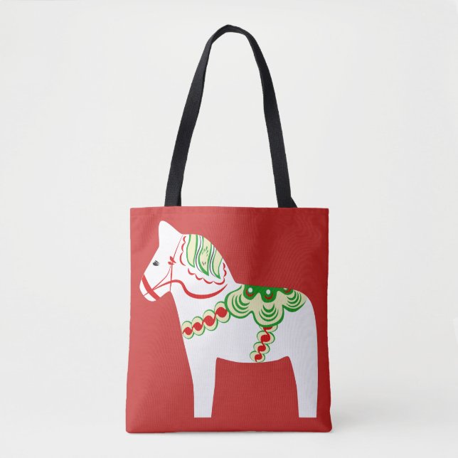 Bolsa de Tote de Caballo de Dala Blanca (Anverso)
