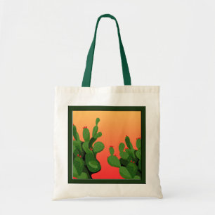 Bolsa De Tote De Cactus Pear Predy Sunset Canvas