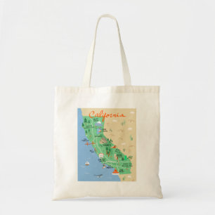 Bolsa de Tote de California Map