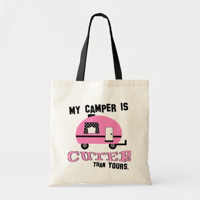 Bolsa De Tote De Camper Retro Rosa (Frente)