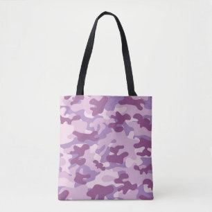 Bolsa De Tote De Camuflaje Púrpura