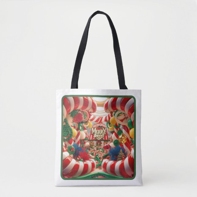 Bolsa de Tote de Candy Wonderland festivo - media (Anverso)
