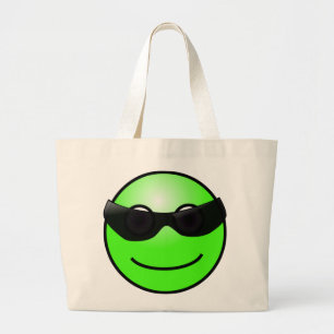 Bolsa de tote de cara verde