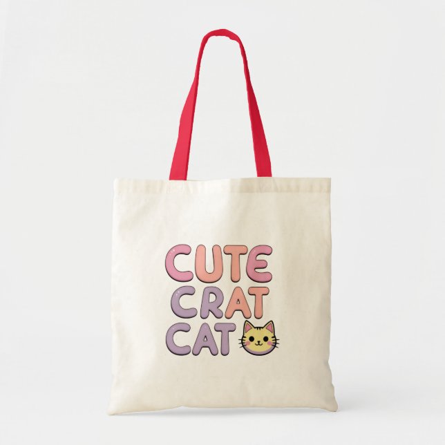 Bolsa De Tote De Cat Personalizado (Frente)