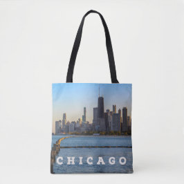 Bolsa de Tote de Chicago Skyline