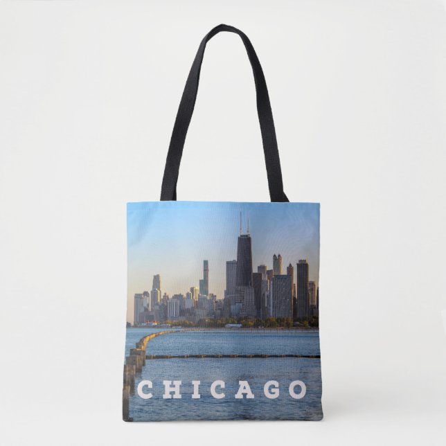 Bolsa de Tote de Chicago Skyline (Anverso)