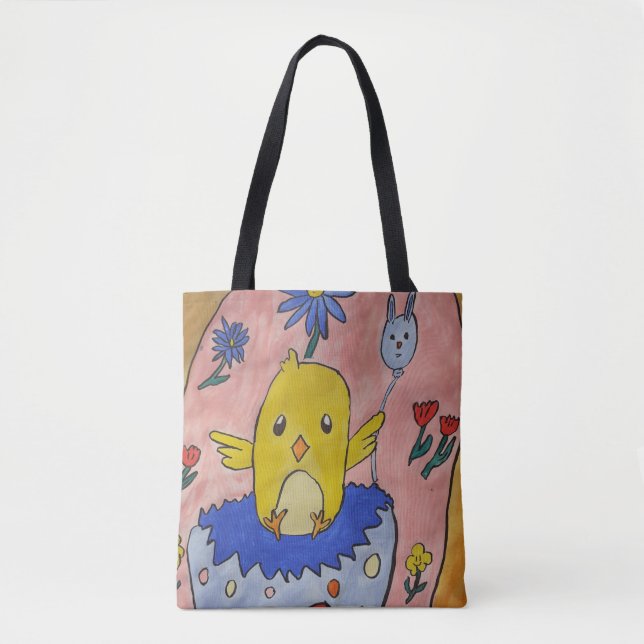 Bolsa de Tote de Chick de Pascua (Anverso)