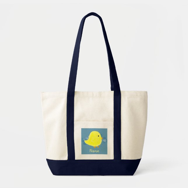 Bolsa de Tote de Chick para Niños Personalizada (Frente)