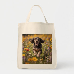 Bolsa de Tote de Cocker Spaniel Elegant Grocery