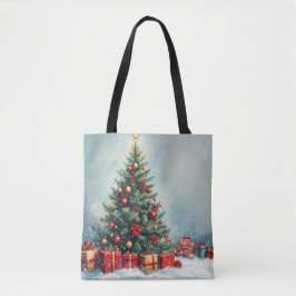 Bolsa de Tote de color acuático Winter Wonderland