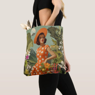 Bolsa de Tote de color botánico vintage