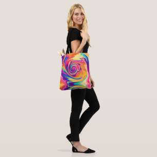 Bolsa De Tote De Color Brillante En El Hombro De T