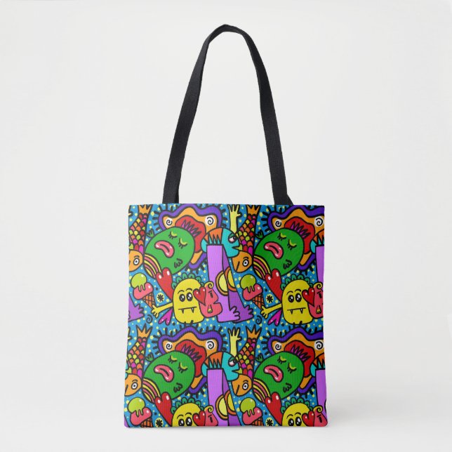 Bolsa De Tote De Color Loco (Anverso)