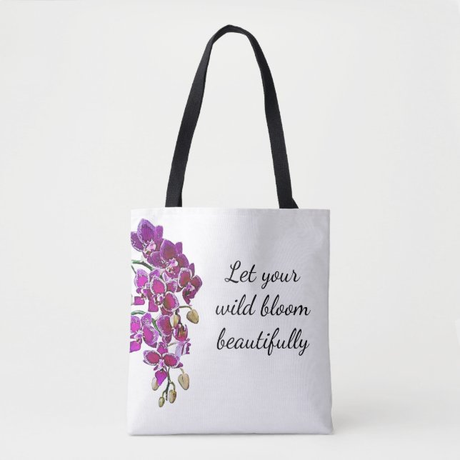 Bolsa De Tote De Color Orquídea Rosa (Anverso)