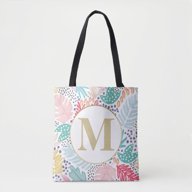 Bolsa de Tote de color tropical monograma (Anverso)