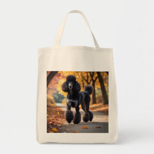 Bolsa De Tote De Comestibles Elegantes De Poodle E