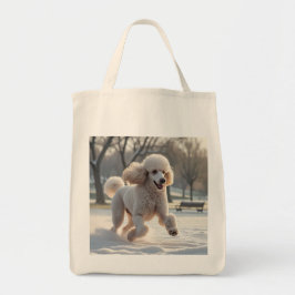 Bolsa De Tote De Comestibles Elegantes De Poodle E