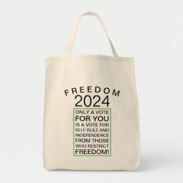 Bolsa de tote de comestibles Freedom 2024