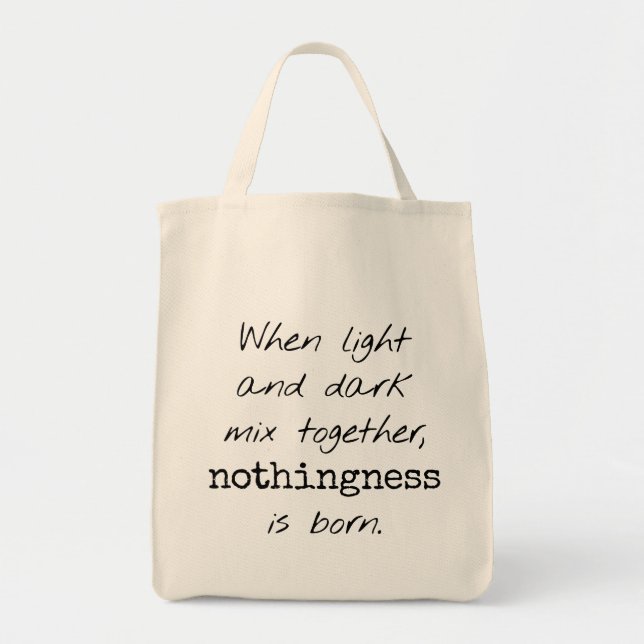 Bolsa De Tote De Comestibles Luminosos Y Oscuros (Frente)