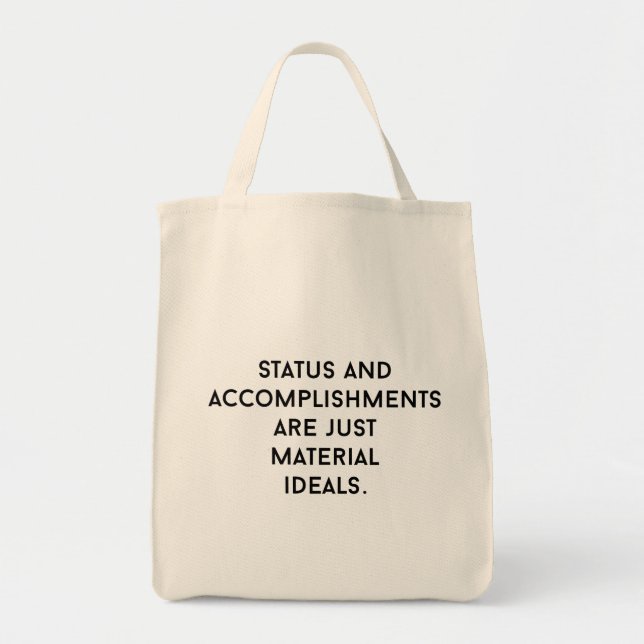 Bolsa de Tote de compras de ideales materiales (Frente)