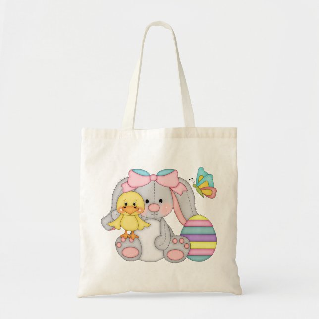 Bolsa de Tote de conejo de Pascua (Frente)