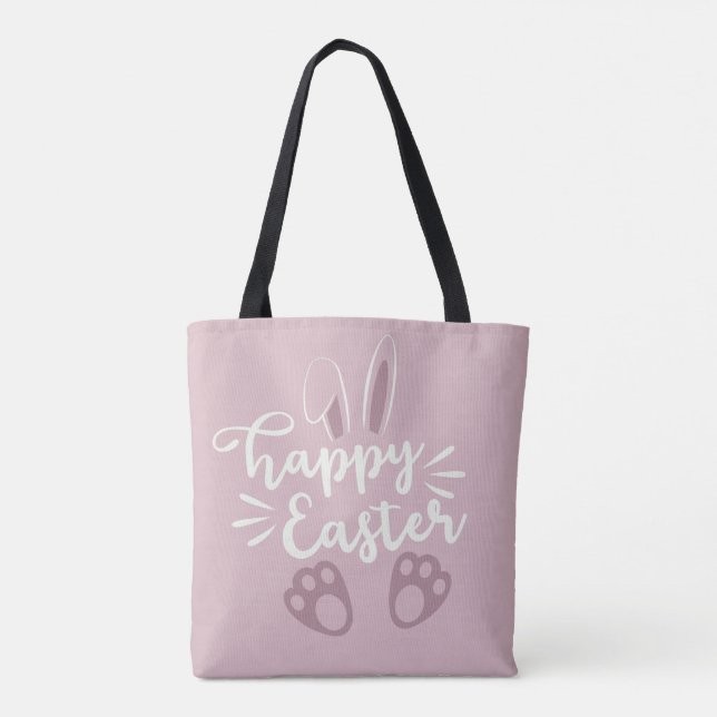 Bolsa de Tote de conejo de Pascua - Salto a Pascua (Reverso)