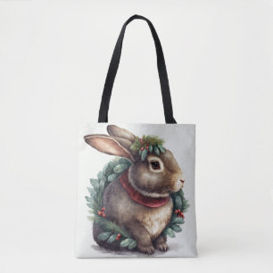 Bolsa de Tote de conejo dulce festivo