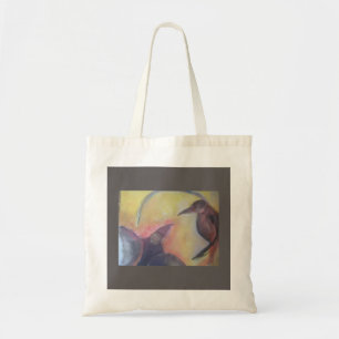 BOLSA DE TOTE DE COTÓN CON PINTURA ORIGINAL DE CUL