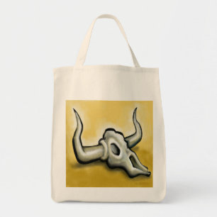 Bolsa De Tote De Cow Skull